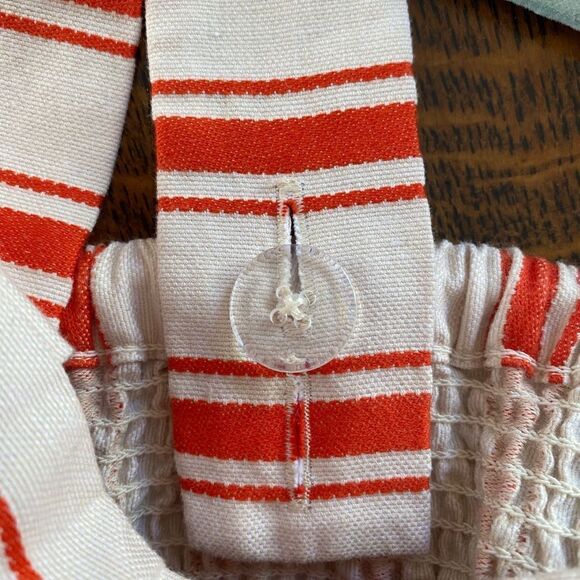 👚Cabi Brunch Halter Top - Red & White stripes with detachable bow ties S - New! - Picture 7 of 8